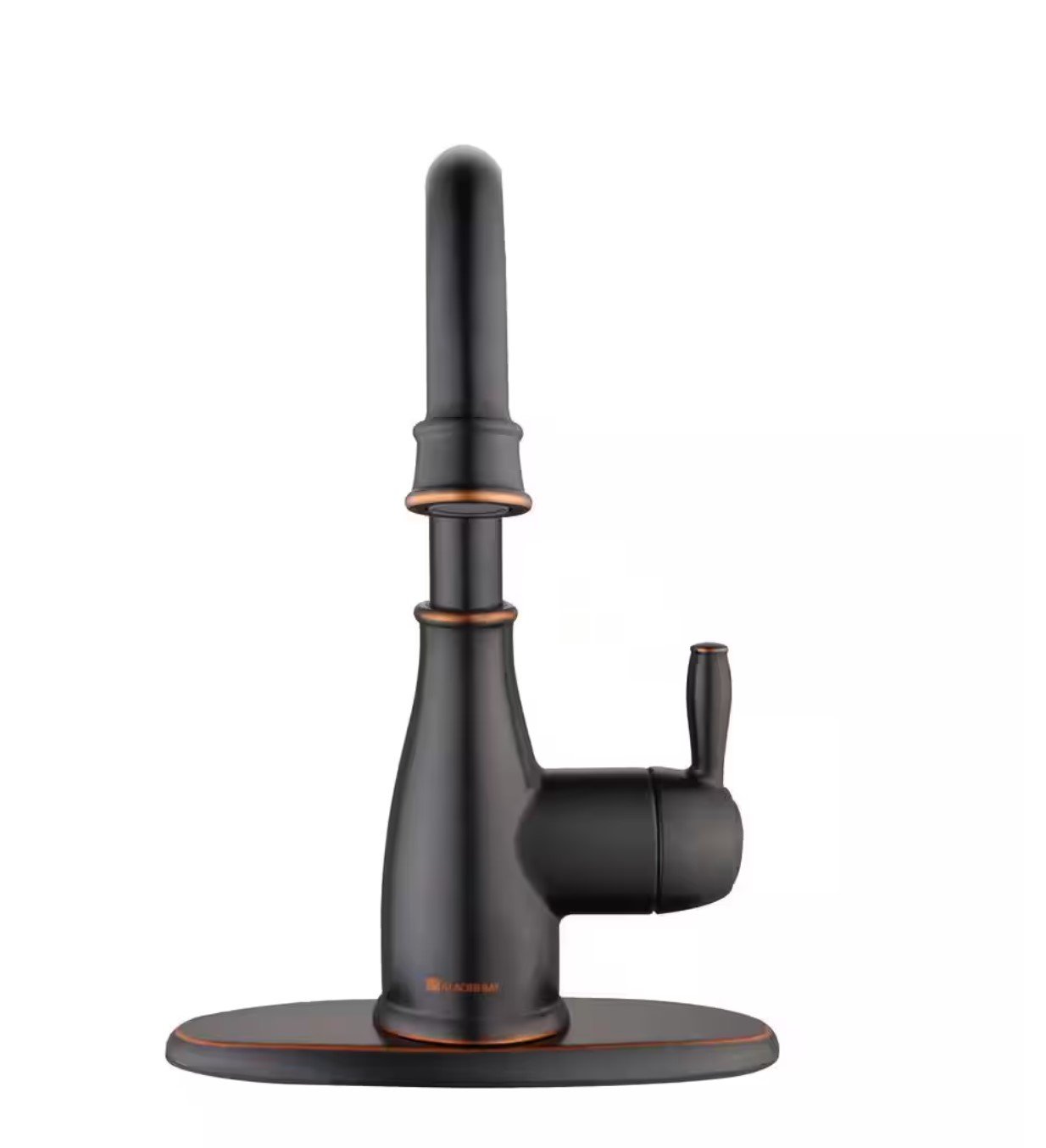 Mandouri Single Hole Single-Handle Touchless High-Arc Bathroom Faucet in Mediterranean Bronze - Image 3