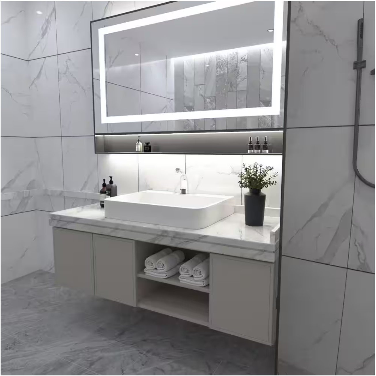 Automatic Sensor Touchless Bathroom Sink Faucet With Deck Plate In Polished Chrome - Image 3